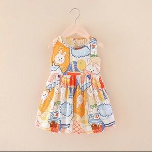 Bunny toddler girl dress various sizes